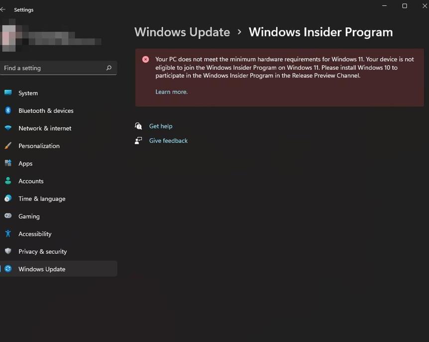 Microsoft  исключила неподдерживаемые ПК из тестирования Windows 11
