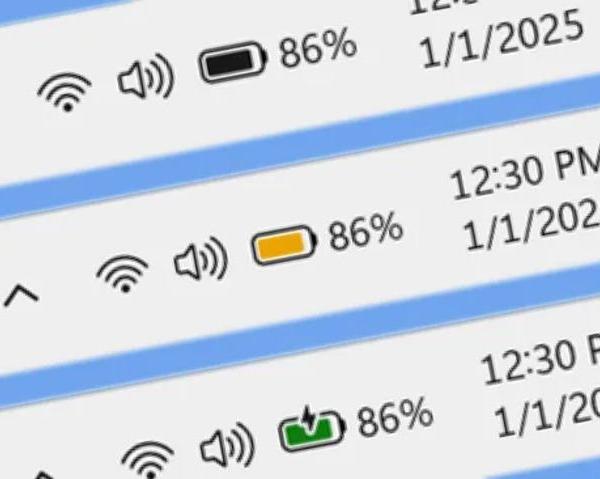 Microsoft представила улучшенные значки батареи в Windows 11